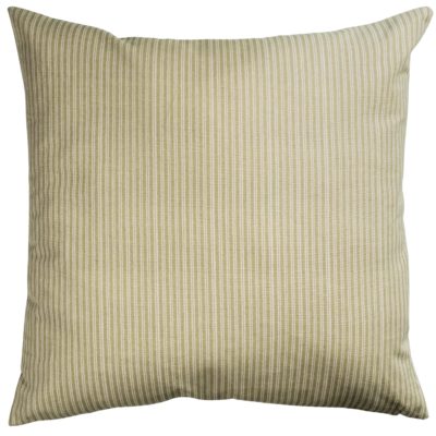 Willowbrook Pinstripe Brushed Linen Blend Extra-Large Cushion in Soft Sage