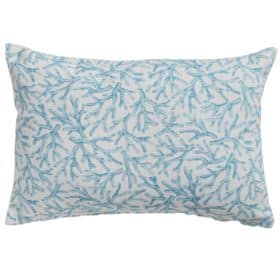Coral Reef Boudoir Cushion in Duck Egg Blue