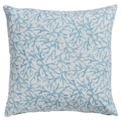Coral Reef Cushion in Duck Egg Blue