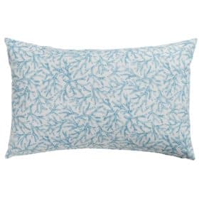 Coral Reef XL Rectangular Cushion in Duck Egg Blue