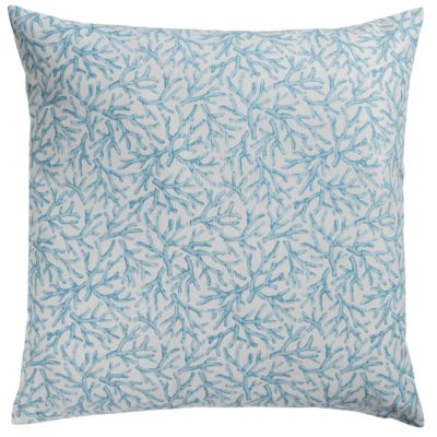 Coral Reef Extra-Large Cushion in Duck Egg Blue