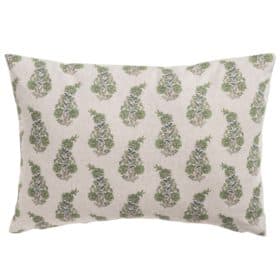 Willowmere Sprig Boudoir Cushion in Sage Green