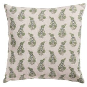 Willowmere Sprig Cushion in Sage Green