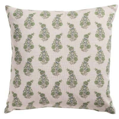 Willowmere Sprig Cushion in Sage Green