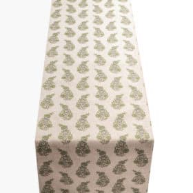 Willowmere Sprig Table Runner in Sage Green