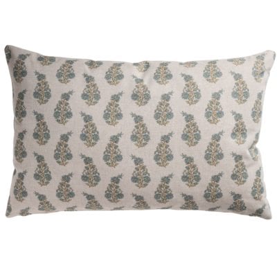 Willowmere Sprig XL Rectangular Cushion in Sage Green