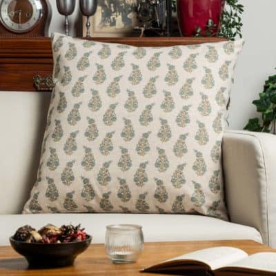 Willowmere Sprig Extra-Large Cushion in Sage Green
