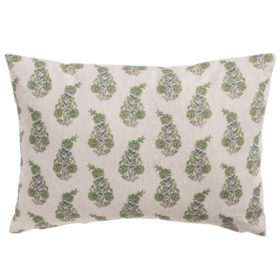 Willowmere Sprig Boudoir Cushion in Duck Egg Blue