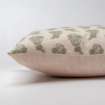 Willowmere Sprig Boudoir Cushion in Duck Egg Blue