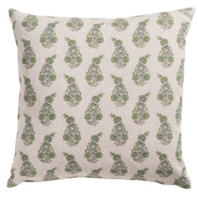 Willowmere Sprig Cushion in Duck Egg Blue