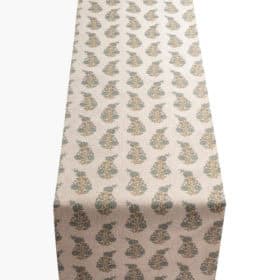 Willowmere Sprig Table Runner in Duck Egg Blue