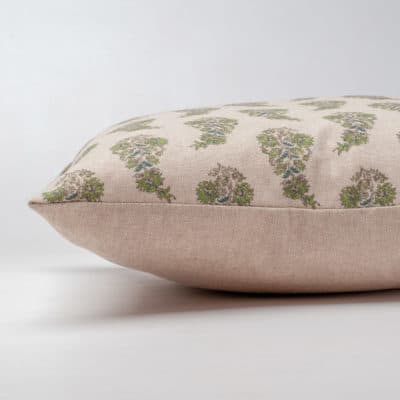Willowmere Sprig XL Rectangular Cushion in Duck Egg Blue