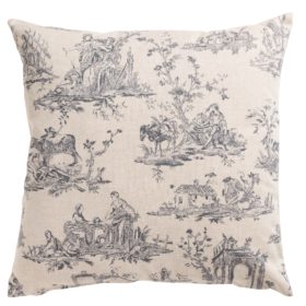 Chateau Toile Cushion in Dove Grey