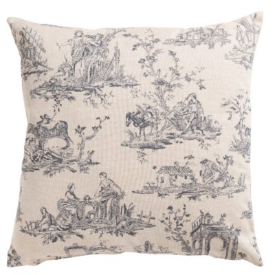 Chateau Toile Cushion in Dove Grey