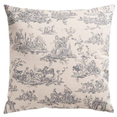 Chateau Toile Extra-Large Cushion in Dove Grey