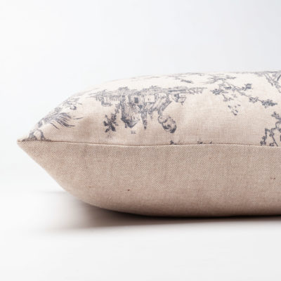 Chateau Toile Extra-Large Cushion in Dove Grey