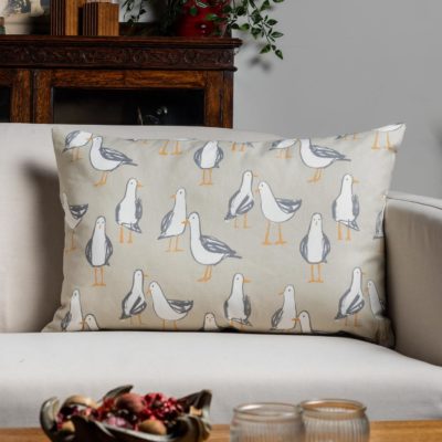 Seagull XL Rectangular Cushion in Taupe