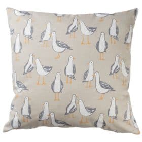 Seagull Extra-Large Cushion in Taupe