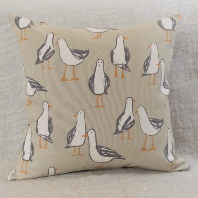 Seagull Cushion in Taupe