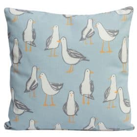 Seagull Cushion in Duck Egg