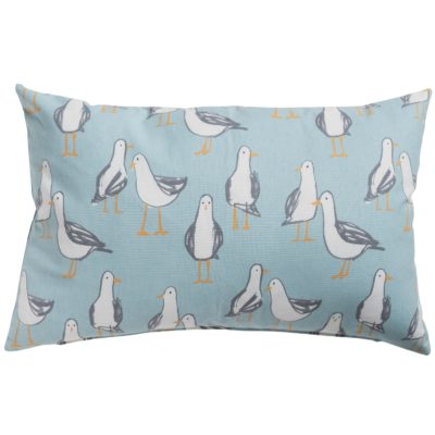 Seagull XL Rectangular Cushion in Duck Egg Blue
