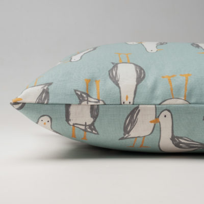 Seagull XL Rectangular Cushion in Duck Egg Blue