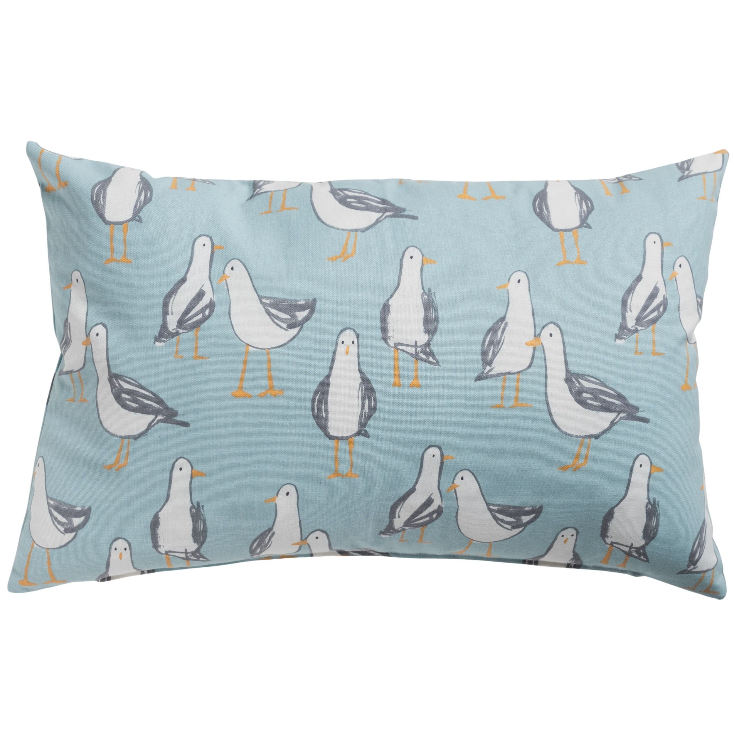 Seagull XL Rectangular Cushion in Duck Egg Blue