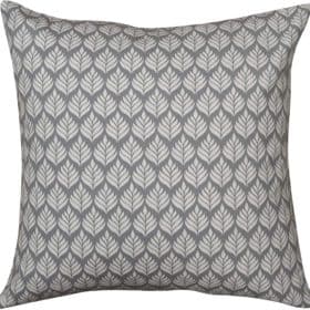 Extra Large Minimalist Scandi Leaf Cushion in Dove Grey