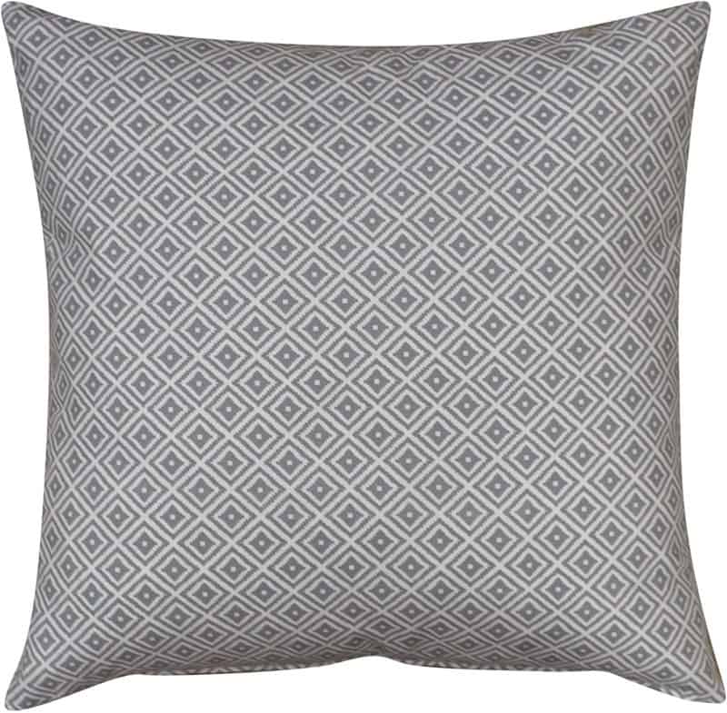 Extra Large Scandi Ikat Cushion in Dove Grey
