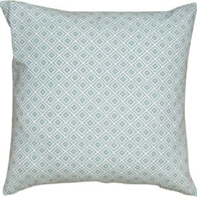 Scandi Ikat Extra-Large Cushion in Duck Egg