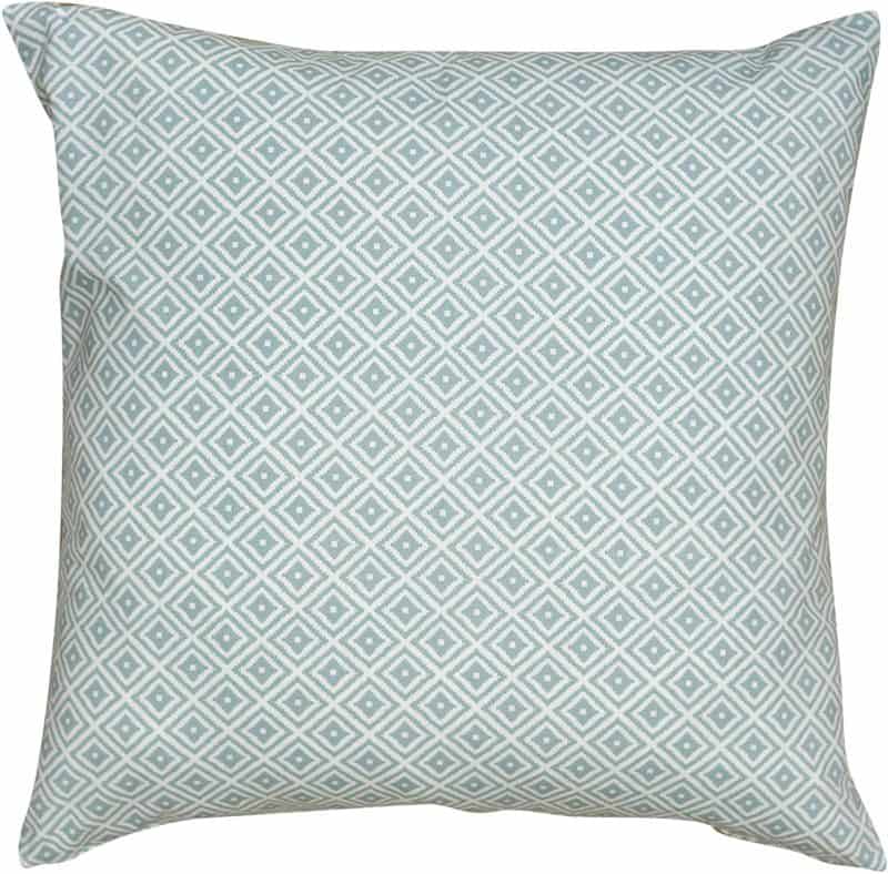 Extra Large Scandi Ikat Cushion in Duck Egg