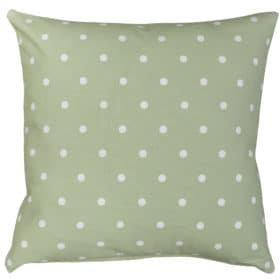 Polkadot Print Cushion in Sage Green