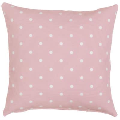 Polkadot Print Cushion in Baby Pink