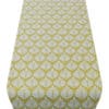 Scandi Leaf Table Runner in Ochre Yellow