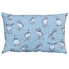 Puffins XL Rectangular Cushion in Mineral Blue