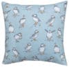 Puffins Extra-Large Cushion in Mineral Blue