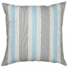 Coastal Stripe Extra-Large Cushion in Duck Egg Blue