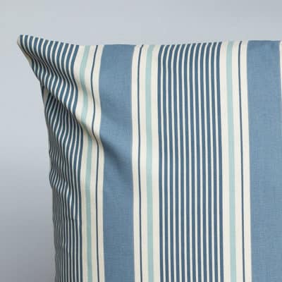 Coastal Stripe Extra-Large Cushion in Navy Blue
