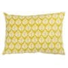 Minimalist Scandi Leaf Boudoir Cushion in Yellow