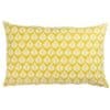 Minimalist Scandi Leaf XL Rectangular Cushion in Yellow