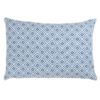 Scandi Ikat Boudoir Cushion in Denim