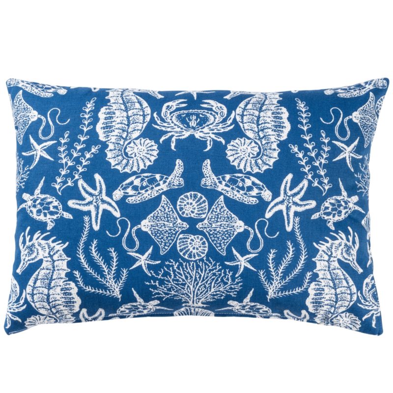 Sea Parade Navy Blue Boudoir Cushion Cover