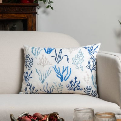 Sea Coral Boudoir Cushion Cover