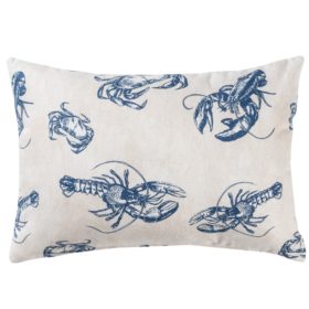 Crab and Lobster Nautical Boudoir Cushion Cover