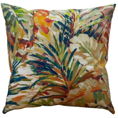 XL Painted Jungle Leaves Cushion