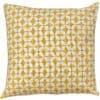 Retro Mini Geometric Print Cushion in Yellow