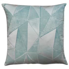 Chicago Art Deco Geometric Cushion in Duck Egg