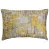 Painterly Boudoir Cushion in Ochre Yellow