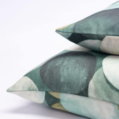 Zen Pebbles XL Rectangular Cushion Cover in Mineral Green