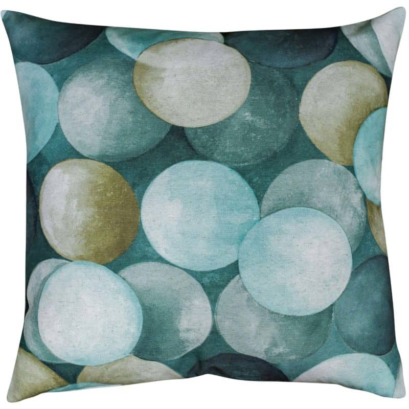 Zen Pebbles Extra-Large Cushion Cover in Mineral Green